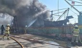 Lima Kapal Nelayan di Dermaga Muara Baru Dilalap Si Jago Merah